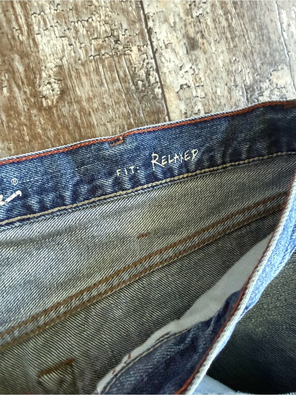 2 for $30 sale: Eddie Bauer relaxed fit medium wash jeans 38 x 32